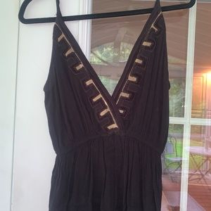 Free People Deep V tank top